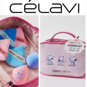 CélaVi X Peanuts Snoopy Makeup Blender Sponge & Case Travel Set